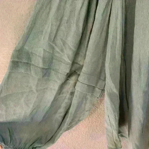 Vine and Love peasant style top with tassel ties size m, boho, festival, concert - Picture 4 of 7